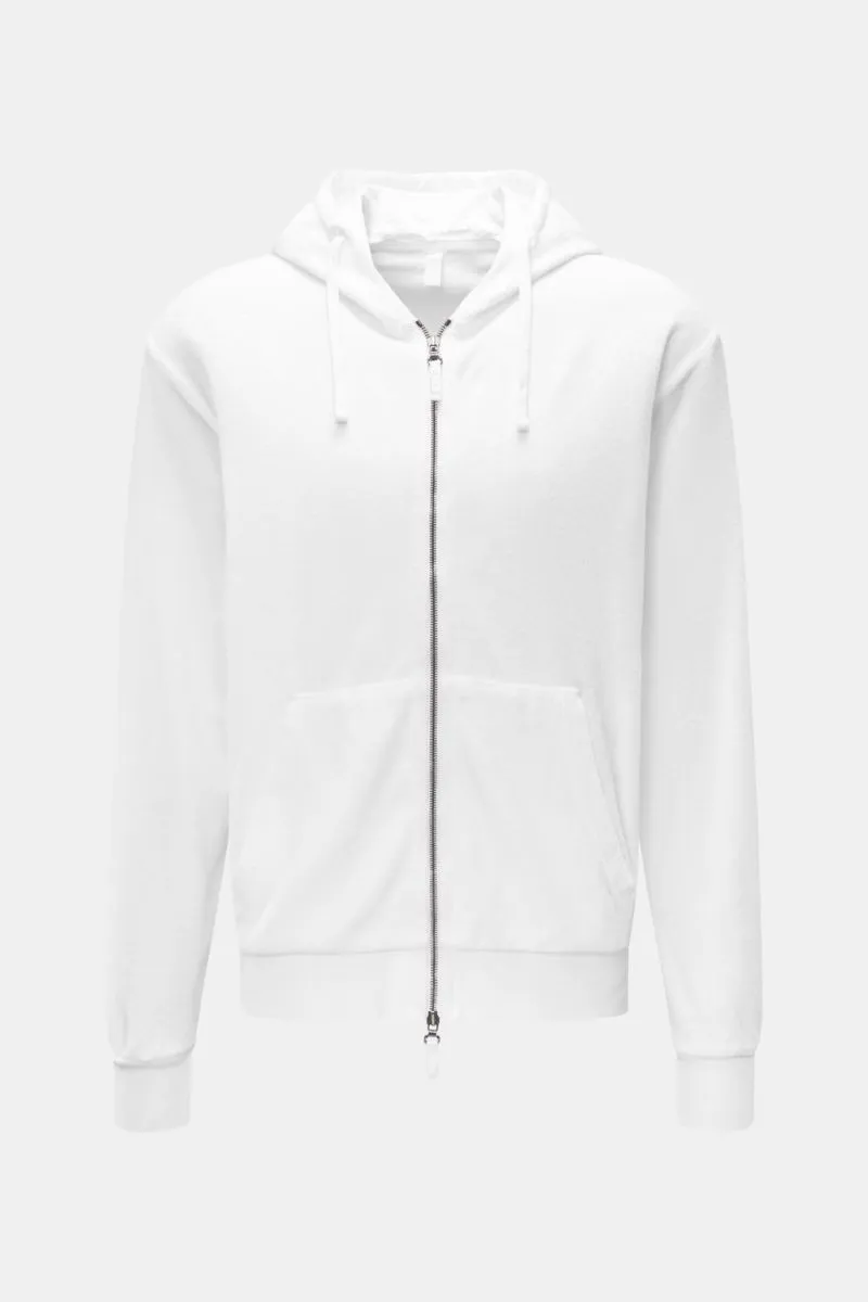 04651/ A TRIP IN A BAG Sweat jacket 'Terry Zip' white