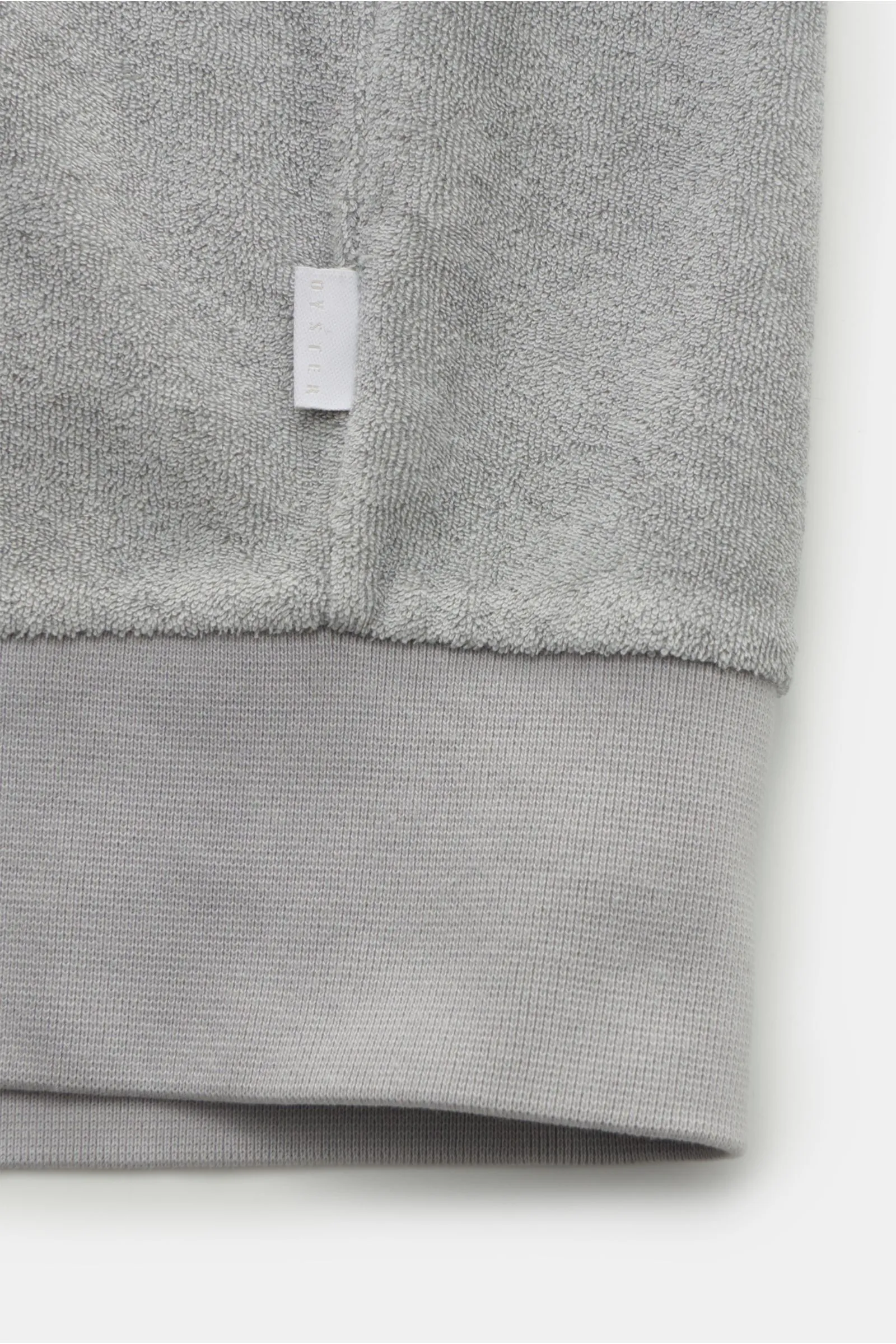 04651/ A TRIP IN A BAG terry sweat jacket 'Terry Zip' light grey