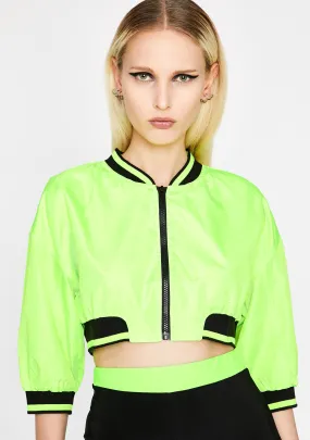 Acid Shut Up N' Drive Cropped Jacket-