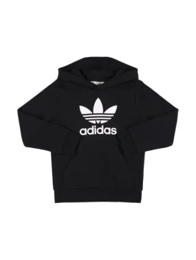 adidas Originals   Printed cotton blend hooded sweatshirt 