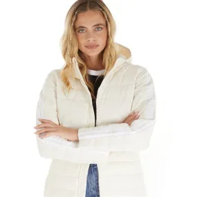 adidas Originals Womens Hooded Premium Slim Jacket Wonder White