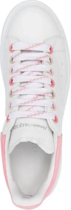 Alexander McQueen Oversized leather sneakers White