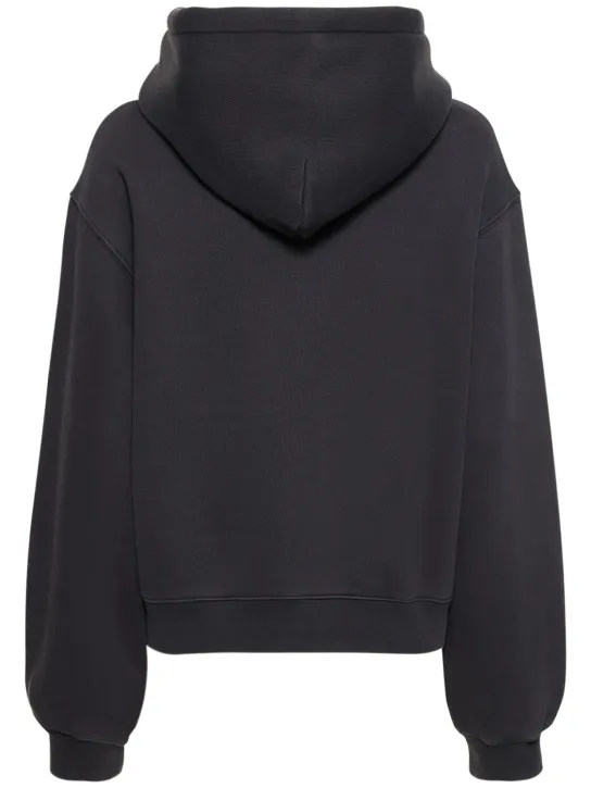 Alexander Wang   Essential terry cotton hoodie w/ logo 