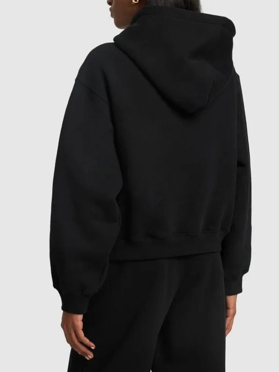 Alexander Wang   Essential terry cotton hoodie w/ logo 