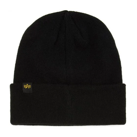 Alpha Industries Crew B Black Beanie Hat