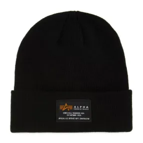 Alpha Industries Crew B Black Beanie Hat