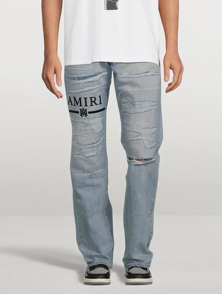 AMIRI Straight-Leg Jeans With M.A. Bar Logo