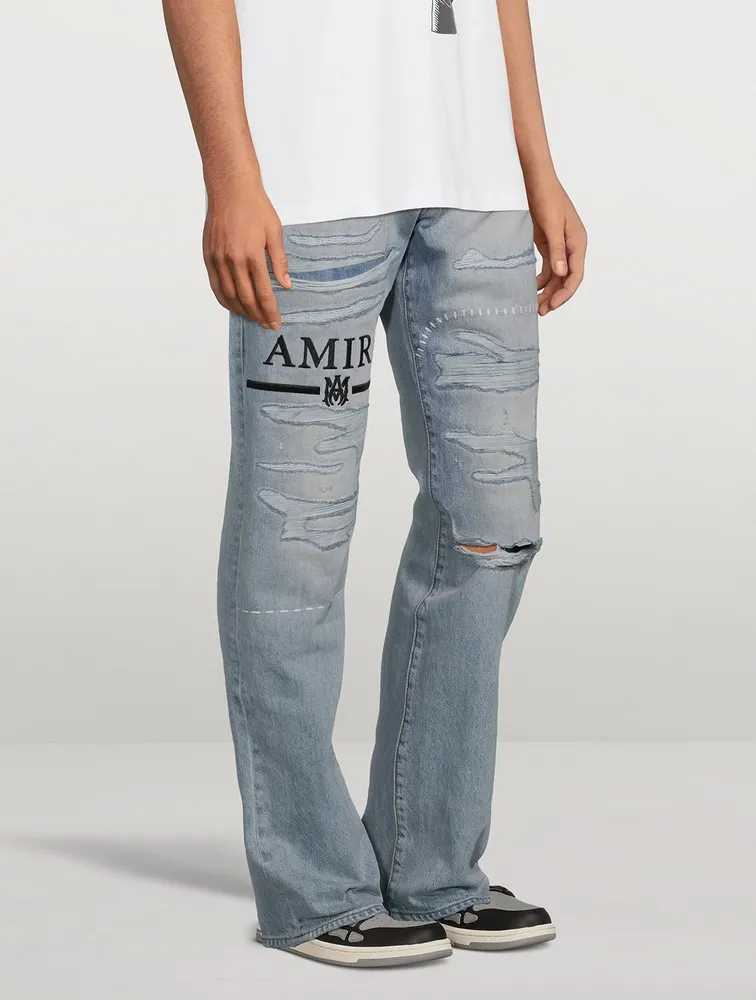 AMIRI Straight-Leg Jeans With M.A. Bar Logo