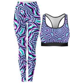 Aquarius Rave Bra and Leggings Combo