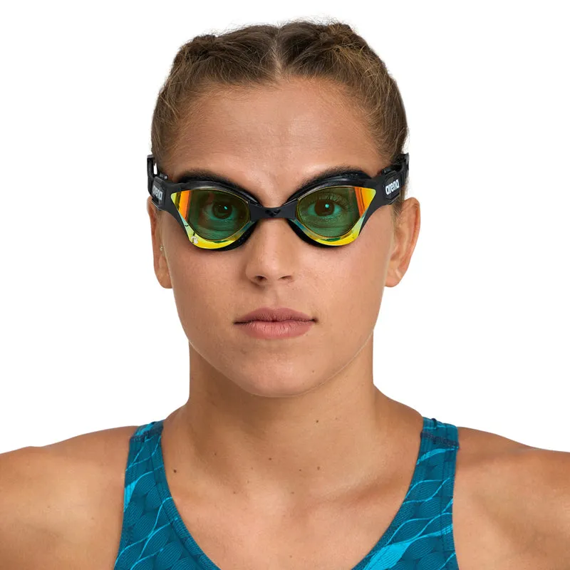 Arena - Cobra Tri Swipe Mirror Triathlon Goggles - Copper/Black