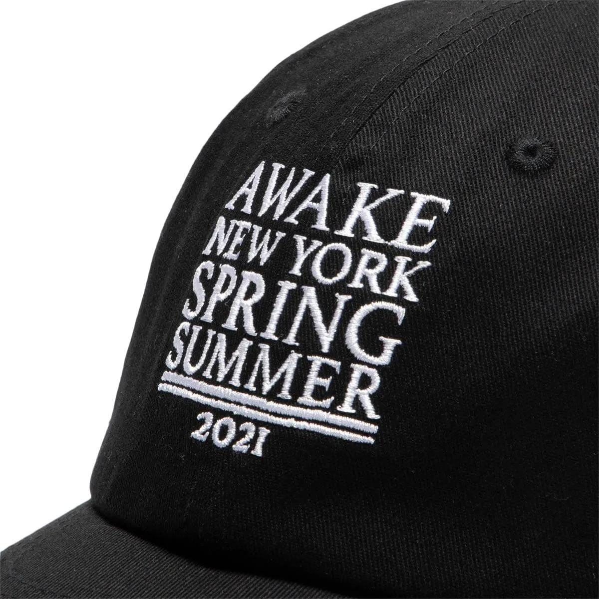 AWAKE NY SS21 6 PANEL HAT Black