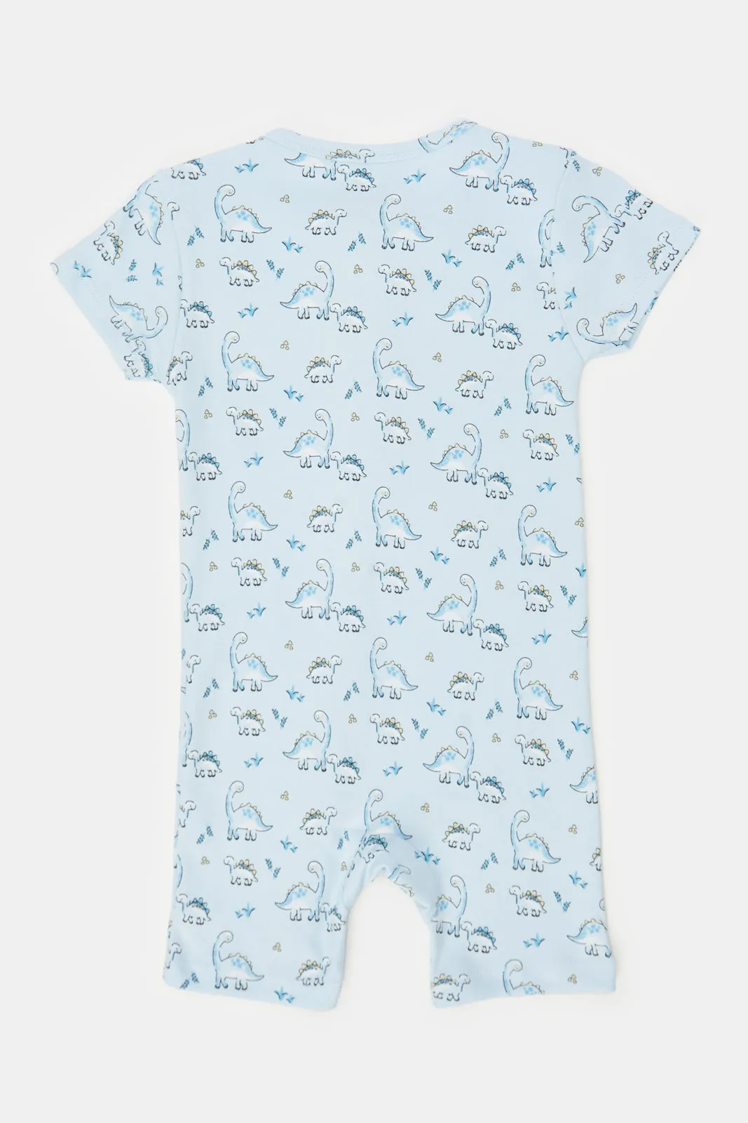 Baby Blue Printed Romper