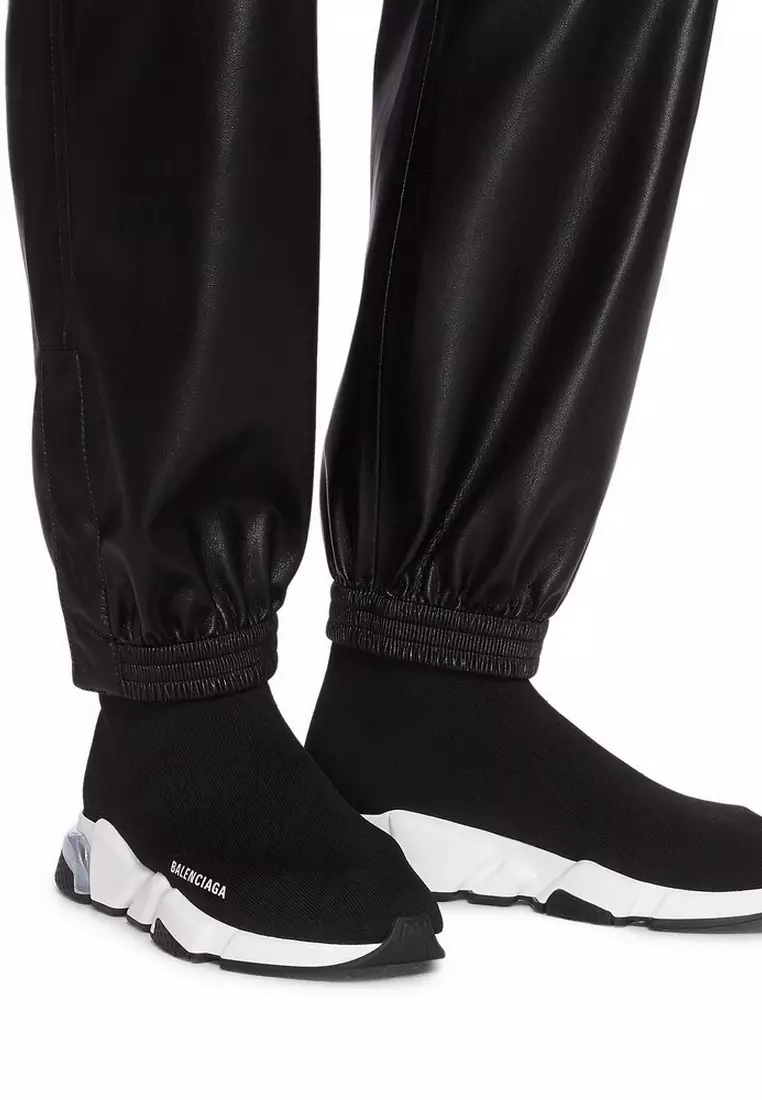 BALENCIAGA Balenciaga Speed Clear Sole Men's Sneakers in Black/White