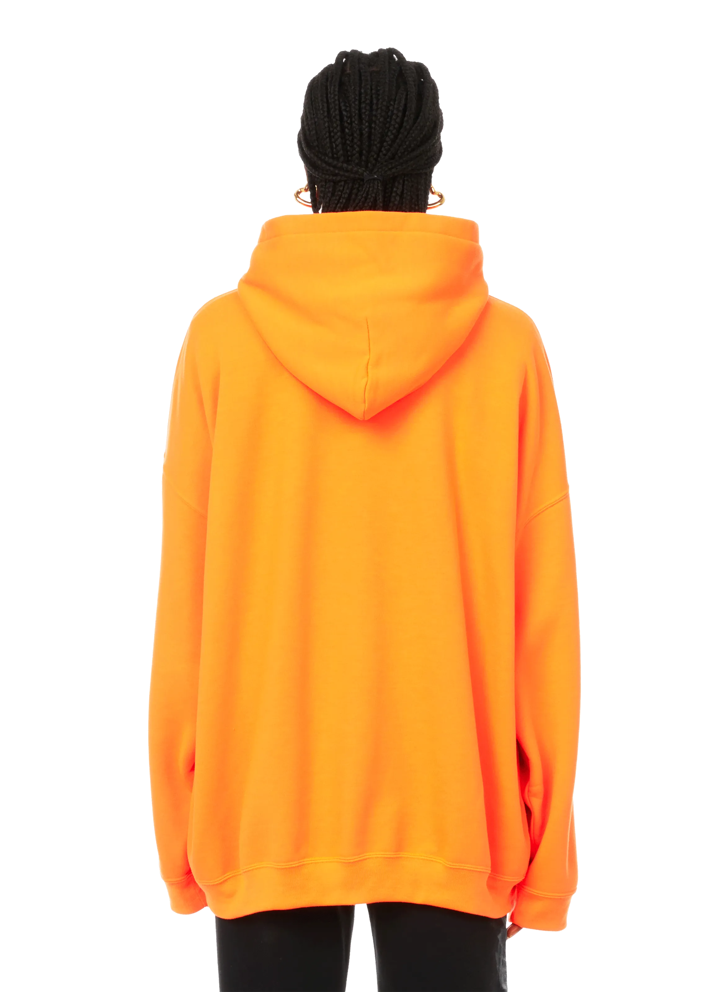 BALENCIAGA  Hi My Name Is cotton-blend hoodie - Orange