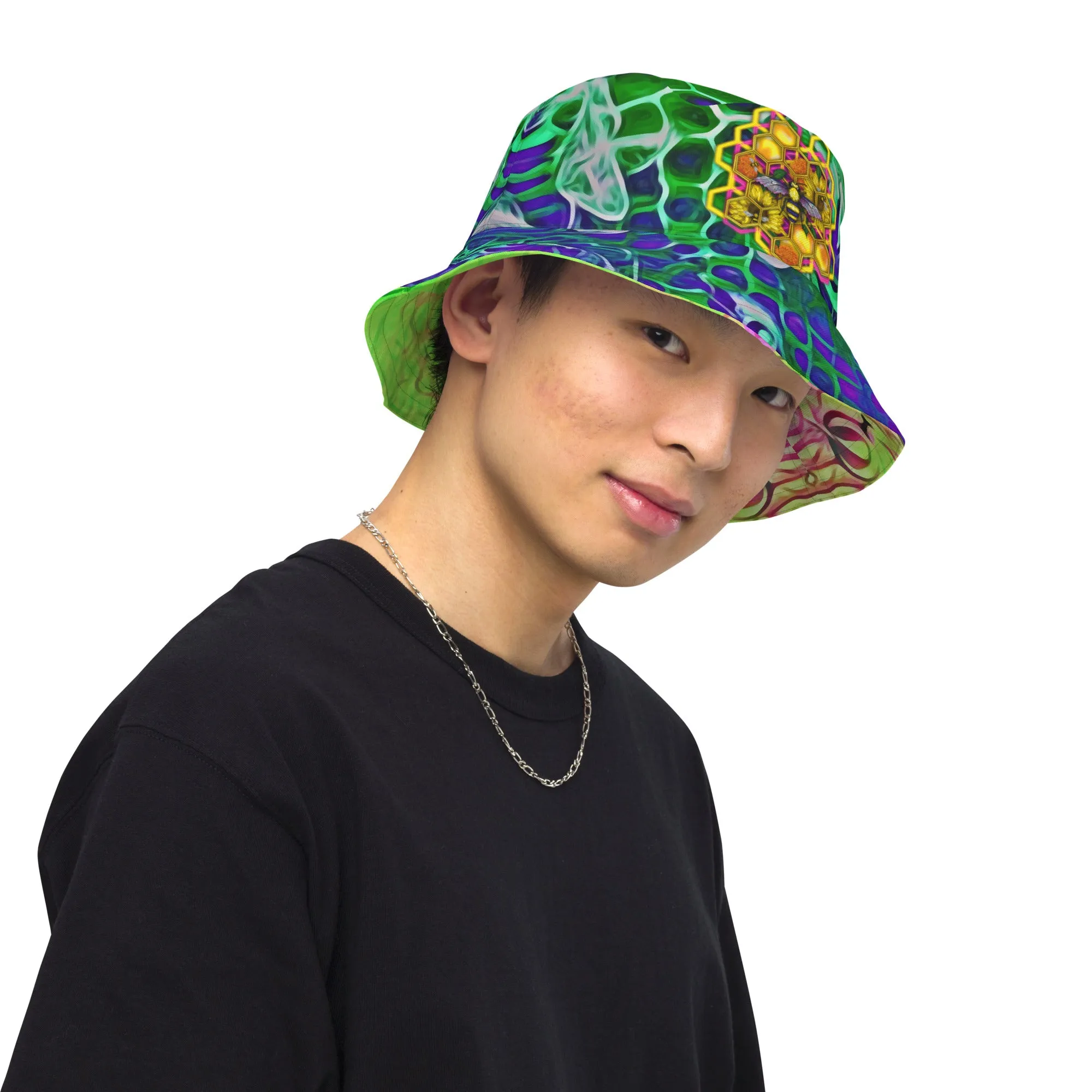 BEEHIVE (Electric Forest Exclusive Reversible Bucket Hat)