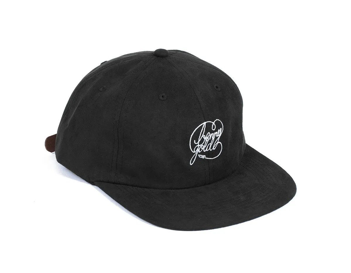 Benny Gold Script Suede Polo Hat (Black)