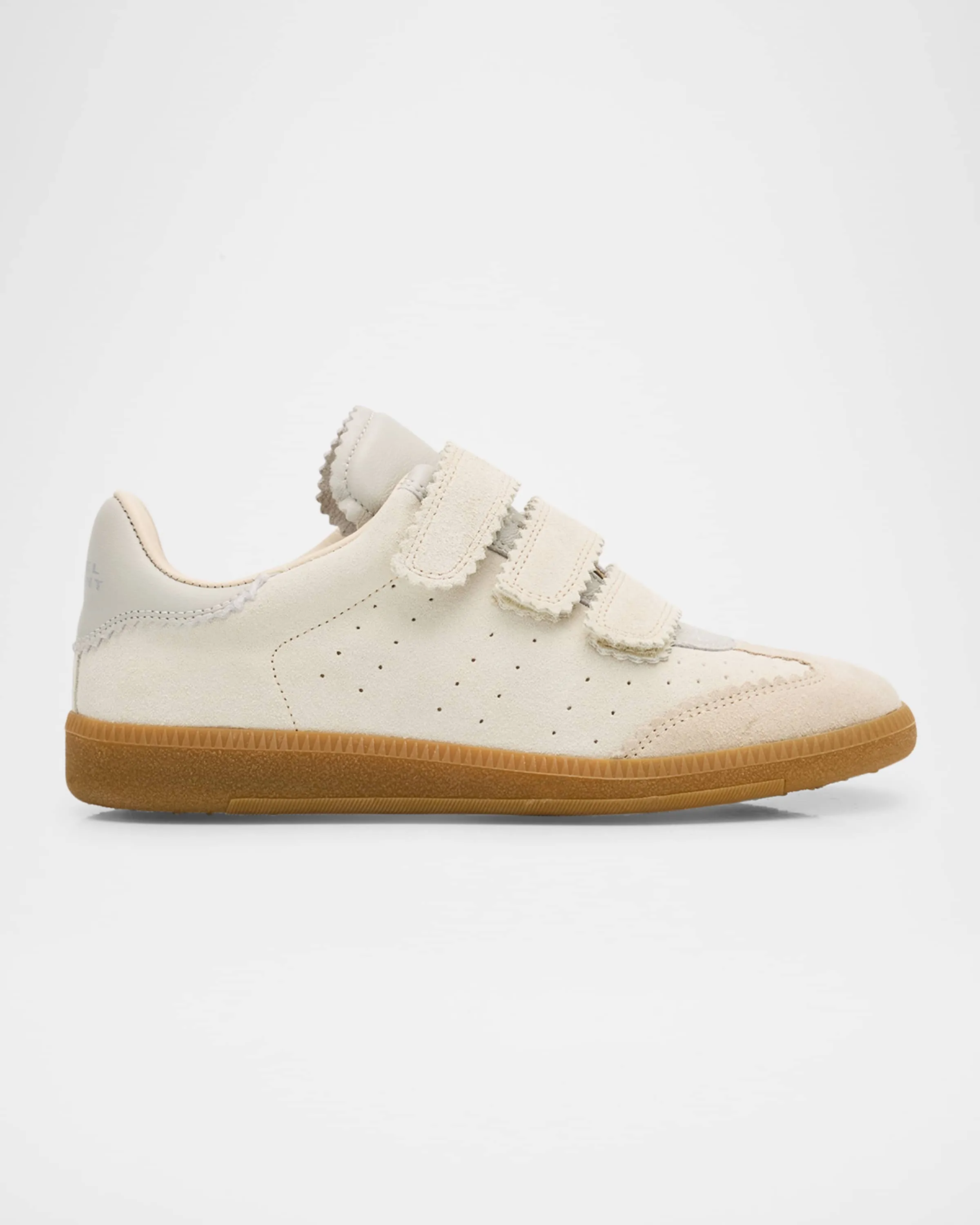 Beth Mixed Leather Triple-Grip Sneakers