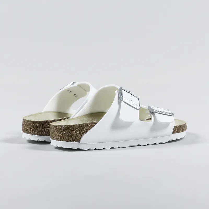 Birkenstock Womens Arizona Birko-Flor Narrow Fit Sandals White