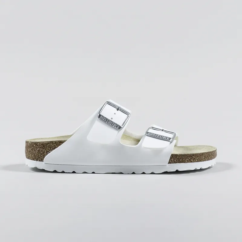 Birkenstock Womens Arizona Birko-Flor Narrow Fit Sandals White