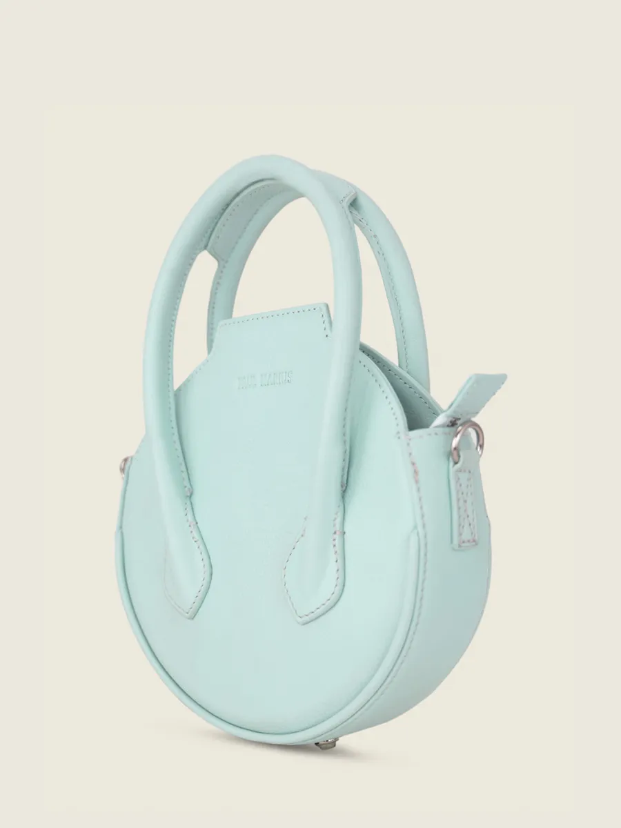 Blue Leather Handbag for Women - Aline Pastel Baby Blue | PAUL MARIUS