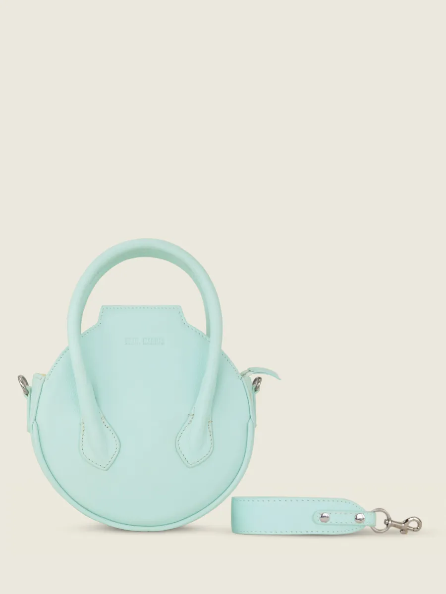 Blue Leather Handbag for Women - Aline Pastel Baby Blue | PAUL MARIUS