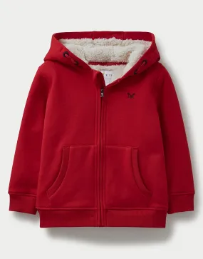 Boy's Teddy Fleece Lined Zip Through Hoodie from Crew Clothing Company