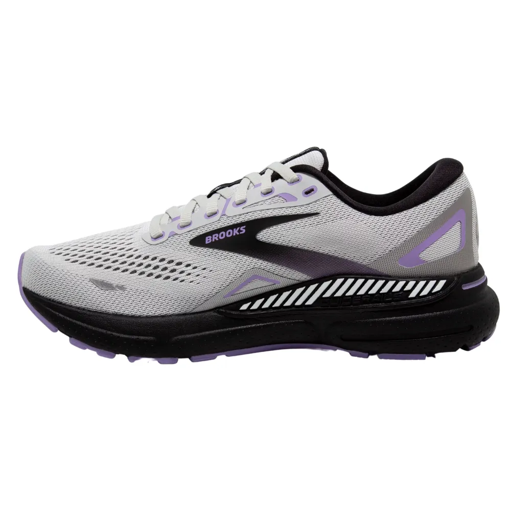 Brooks Adrenaline GTS 23 Grey/Black/Purple Running Shoe (Women's)