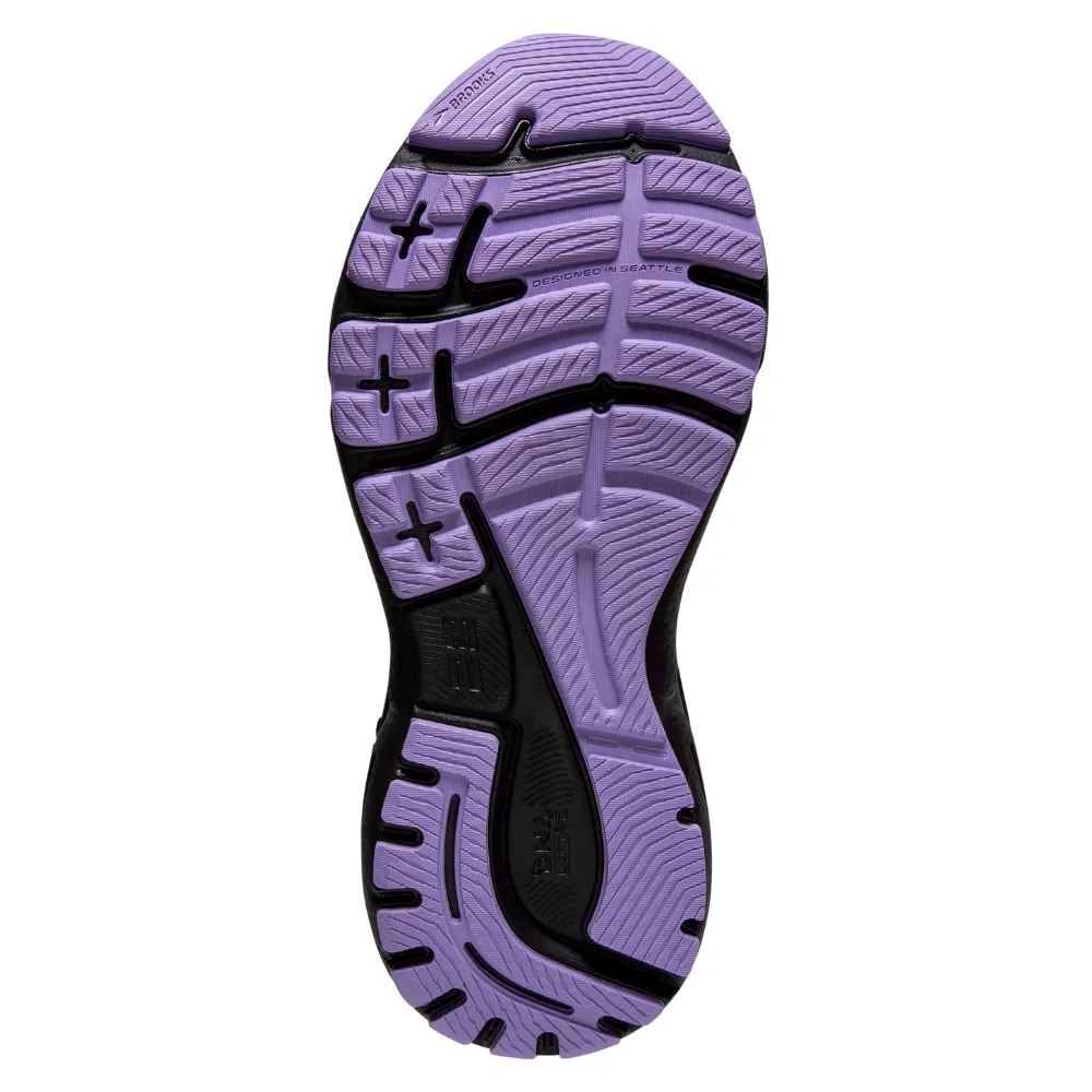 Brooks Adrenaline GTS 23 Grey/Black/Purple Running Shoe (Women's)