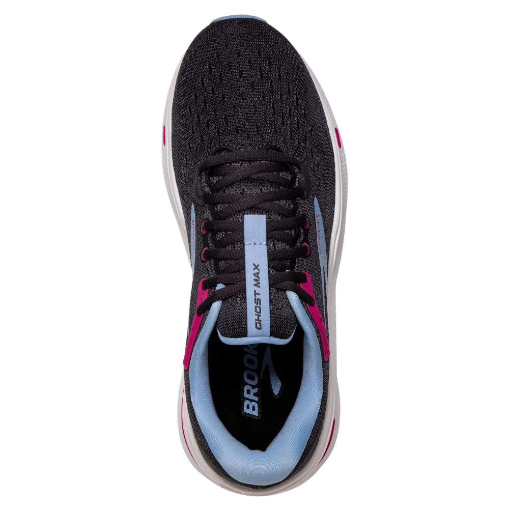 Brooks Ghost Max Ebony/Open Air/Lilac Rose Running Shoe (Women's)