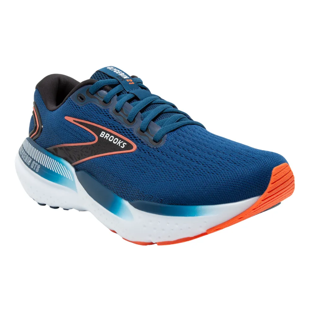 Brooks Glycerin GTS 21 Blue Opal/Black/Nasturtium Running Shoe (Men's)