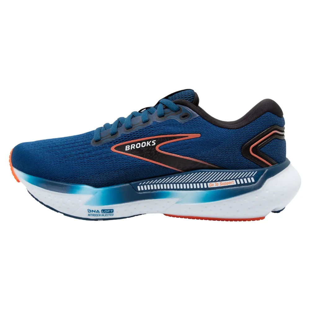 Brooks Glycerin GTS 21 Blue Opal/Black/Nasturtium Running Shoe (Men's)