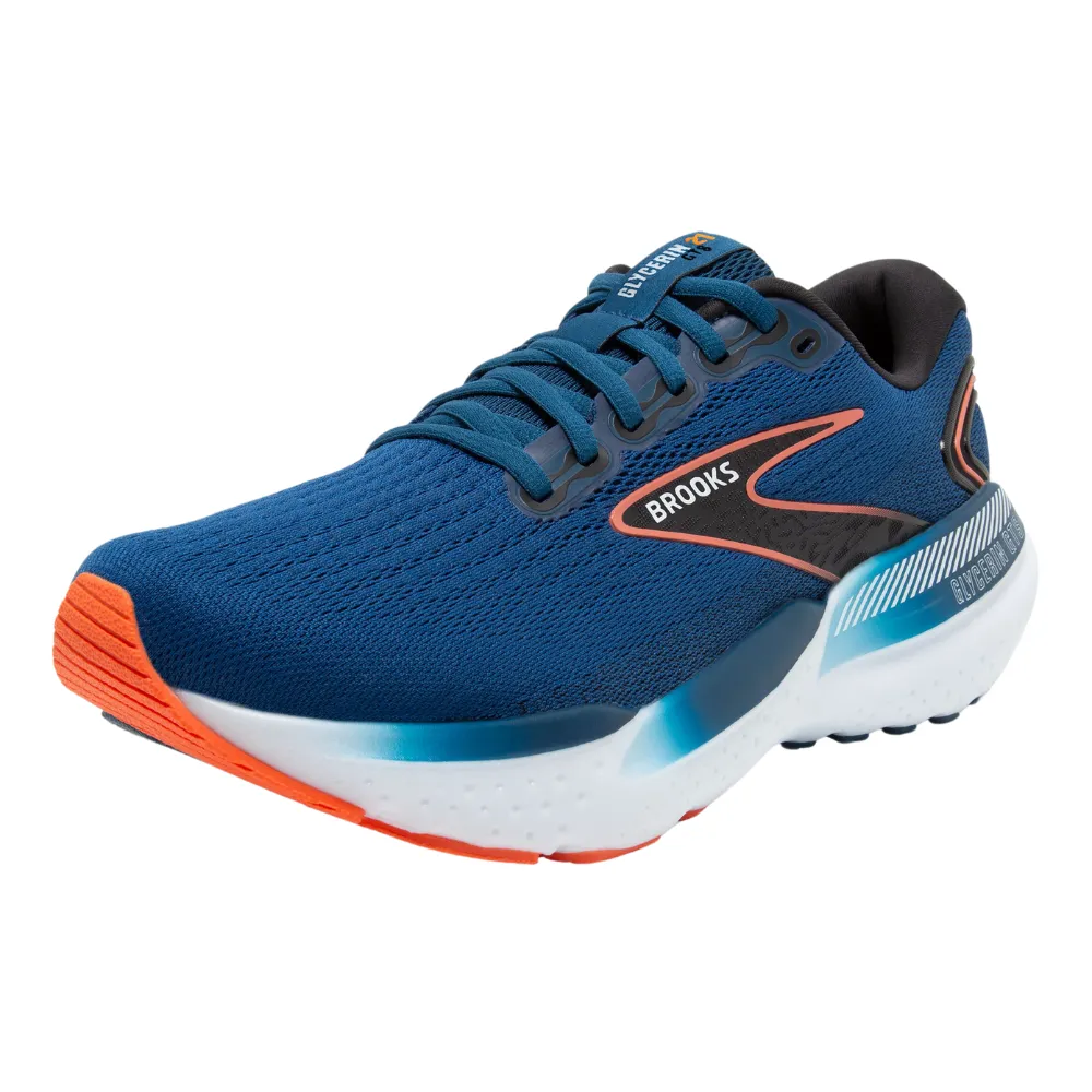 Brooks Glycerin GTS 21 Blue Opal/Black/Nasturtium Running Shoe (Men's)