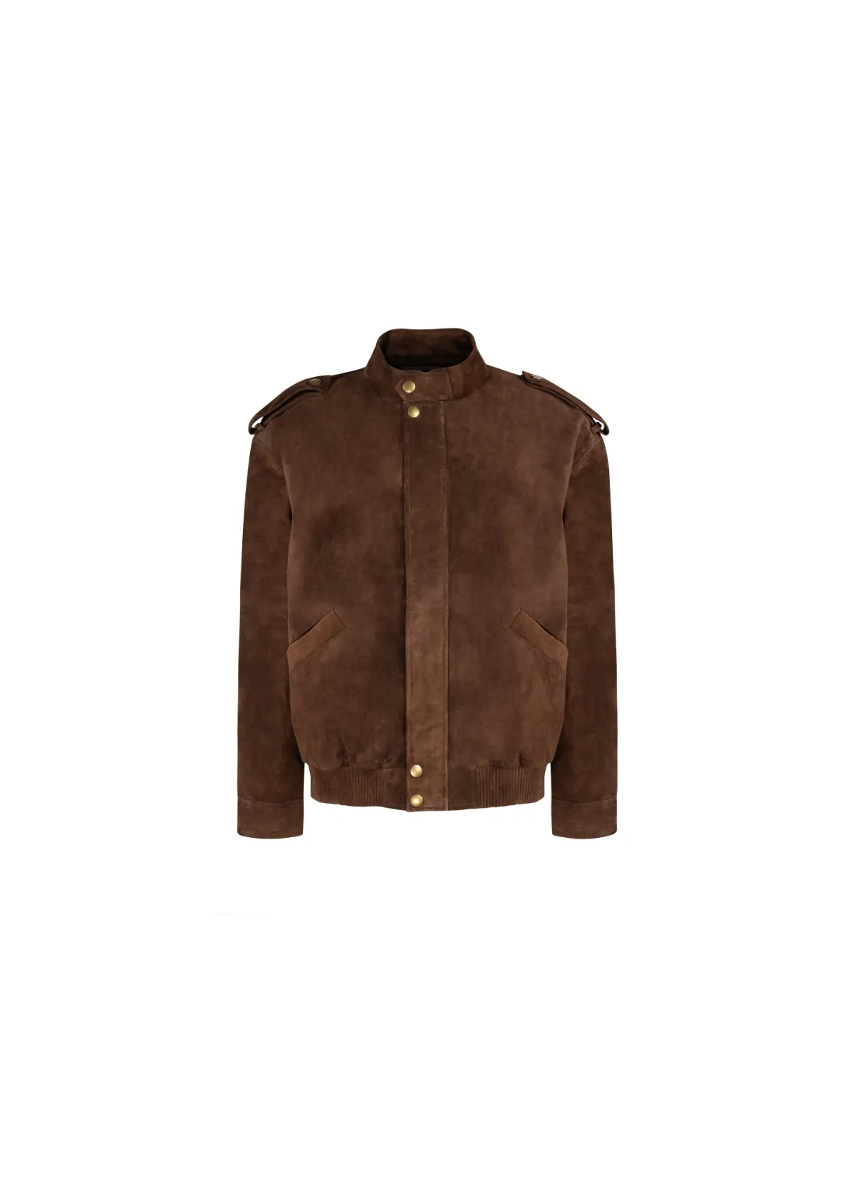 Brown Suede Bomber