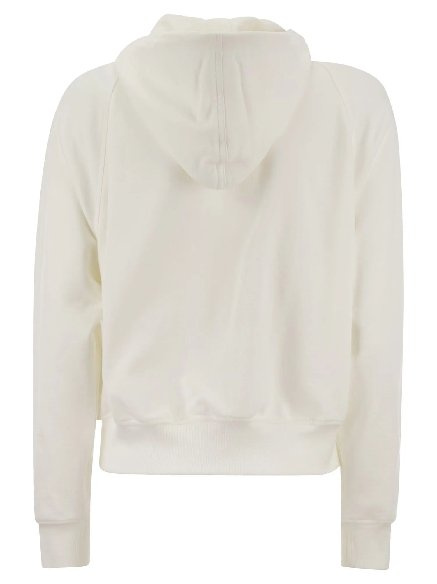 Brunello Cucinelli    Brunello Cucinelli Smooth Cotton Fleece Hooded Topwear With Shiny Piping