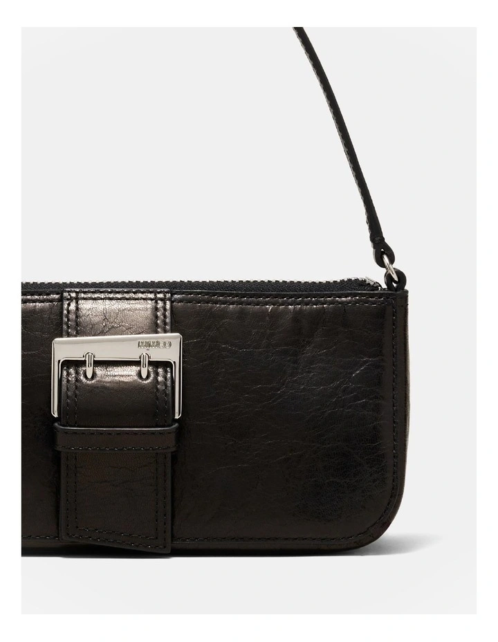 Buckle Up Mini Shoulder Bag in Bitter Chocolate