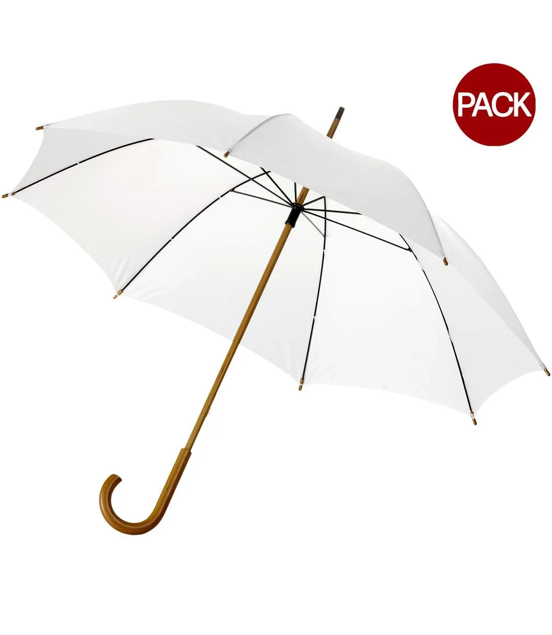 Bullet 23 Inch Jova Classic Umbrella (Pack of 2) (White) (88 x 103 cm) - UTPF2514