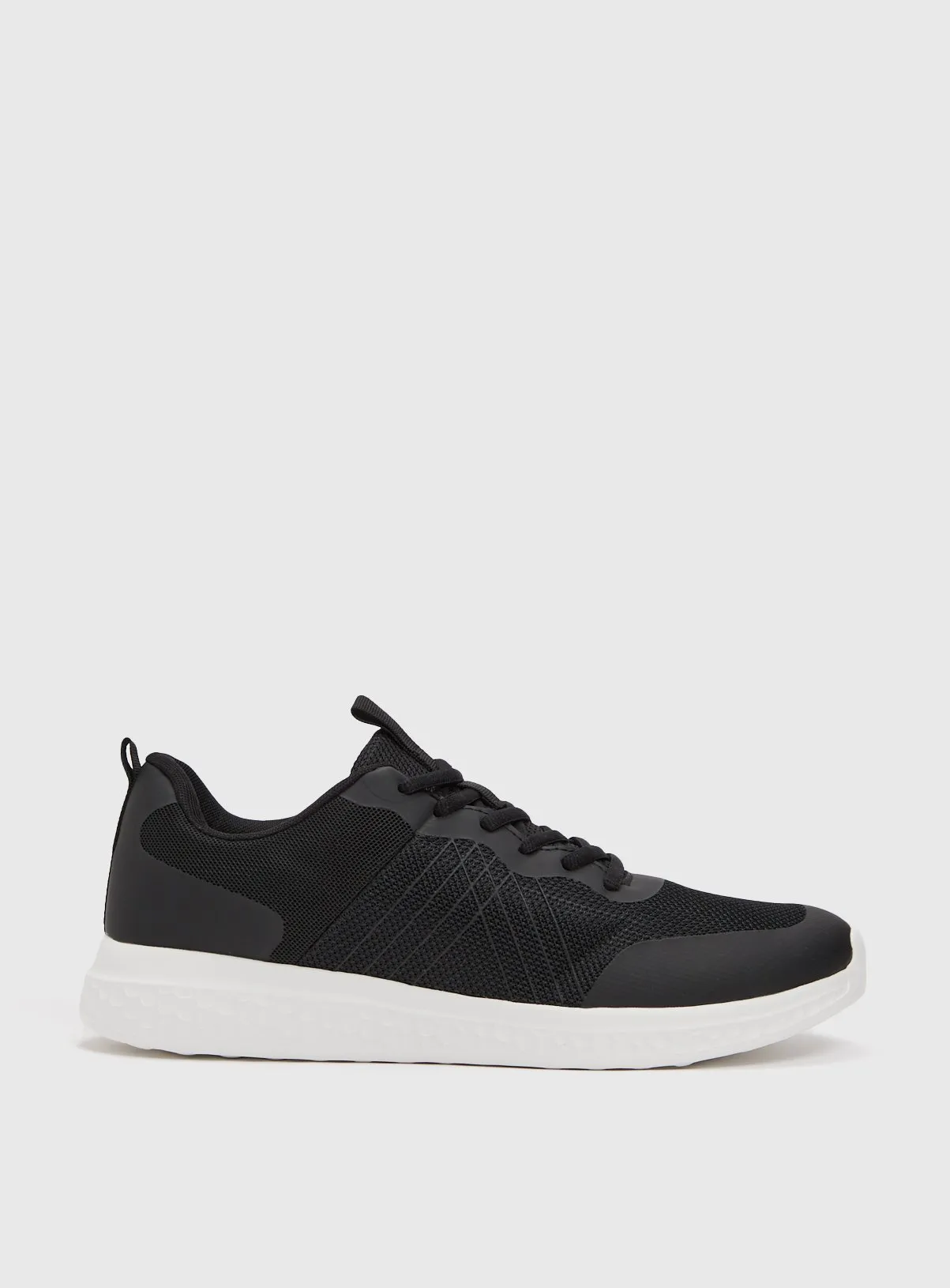 Buy Active Black Lace Up Trainer 8 | Trainers | Tu