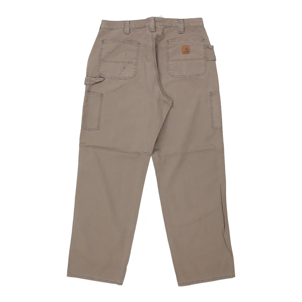 Carhartt Carpenter Trousers - 38W 34L Brown Cotton