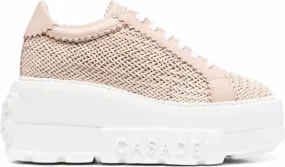 Casadei interwoven-detail chunky sneakers Pink