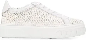 Casadei woven low-top sneakers White