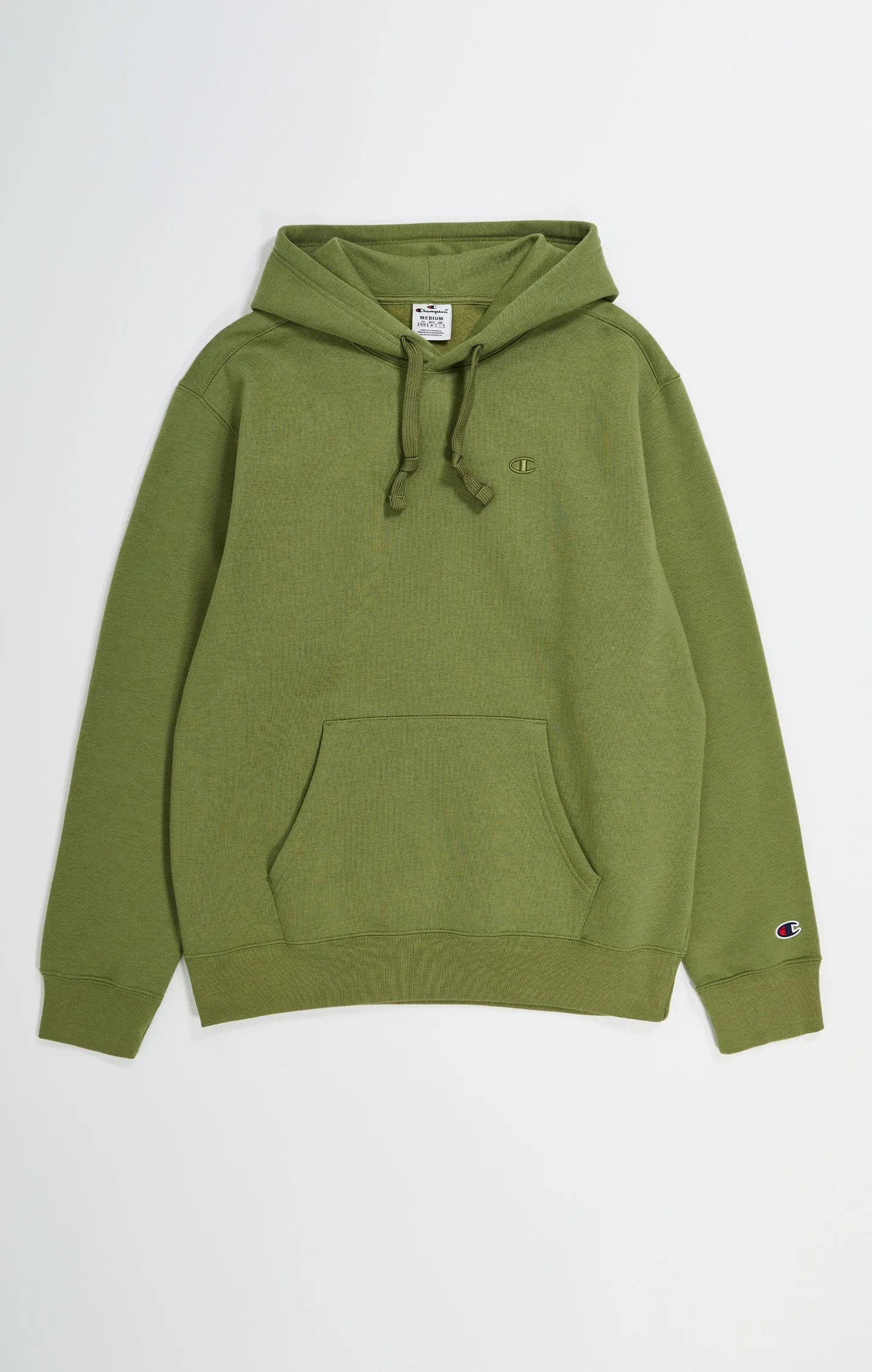 Champion Icons Olive Green Tonal C Logo Fleece Hoodie