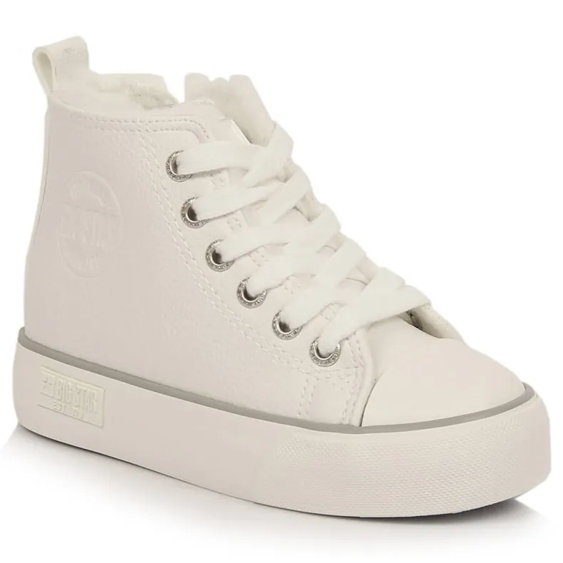 Children's high-insulated white sneakers Big Star KK374227