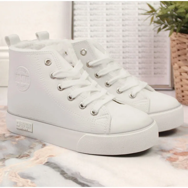 Children's high-insulated white sneakers Big Star KK374227