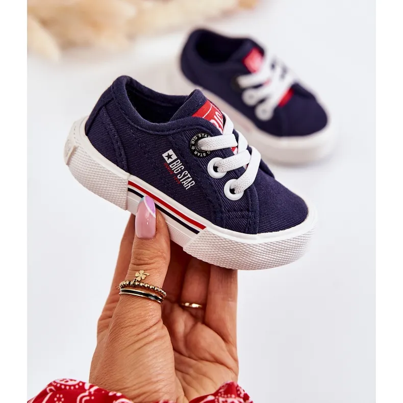 Children's Low Sneakers Big Star JJ374163 Navy Blue