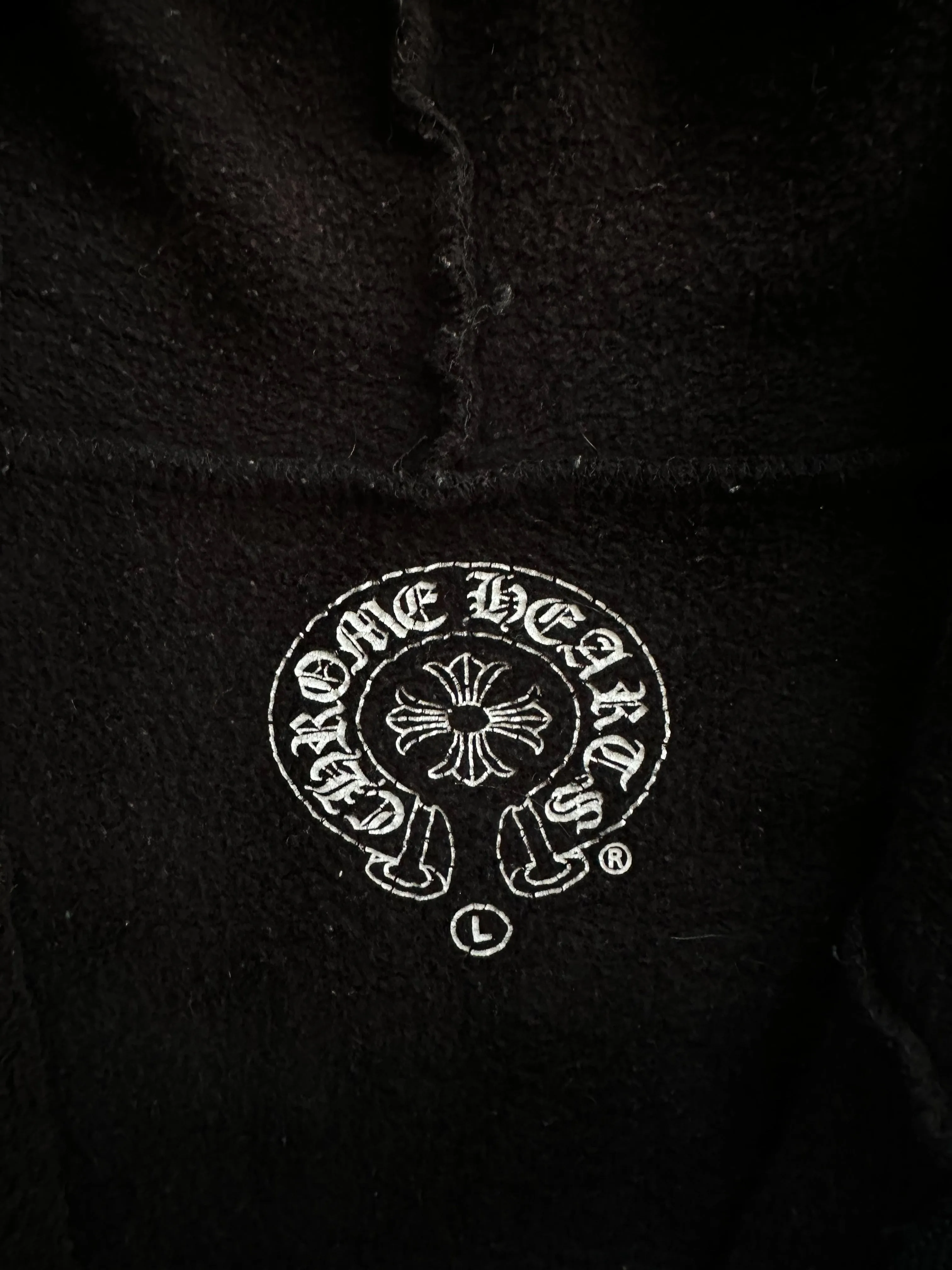 Chrome Hearts Black & White Made In Hollywood Zip Up Hoodie