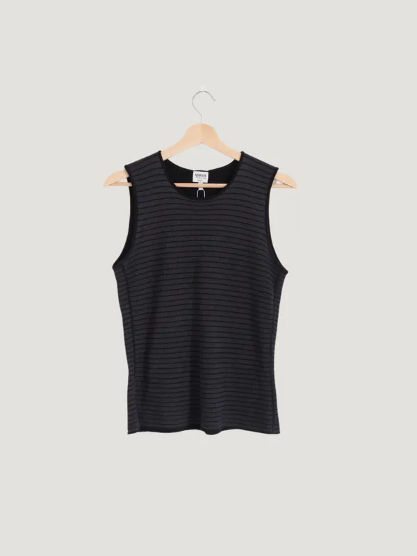 Collezioni Knit Tank - Black/Grey