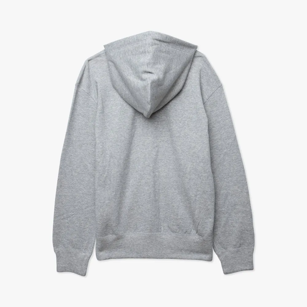 COMME des GARONS PLAY Double Heart Full Zip Hoodie / Grey