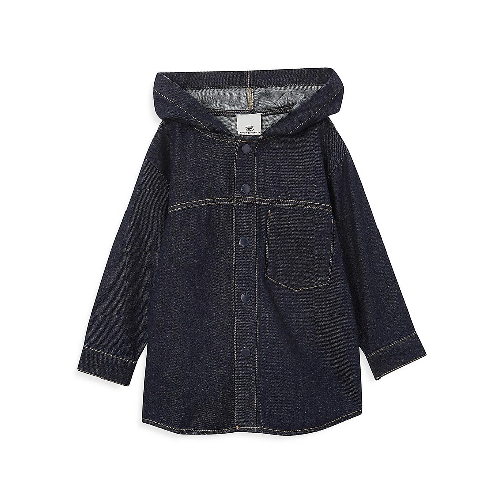 Cotton On Little Boy's Oversized Fit Hooded Shacket