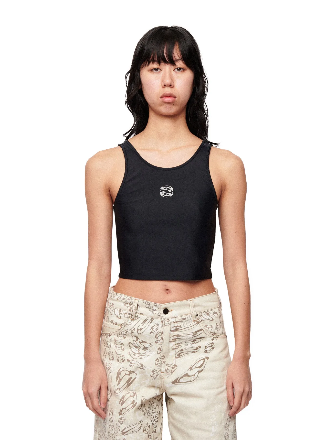 CROPPED TANK TOP Black