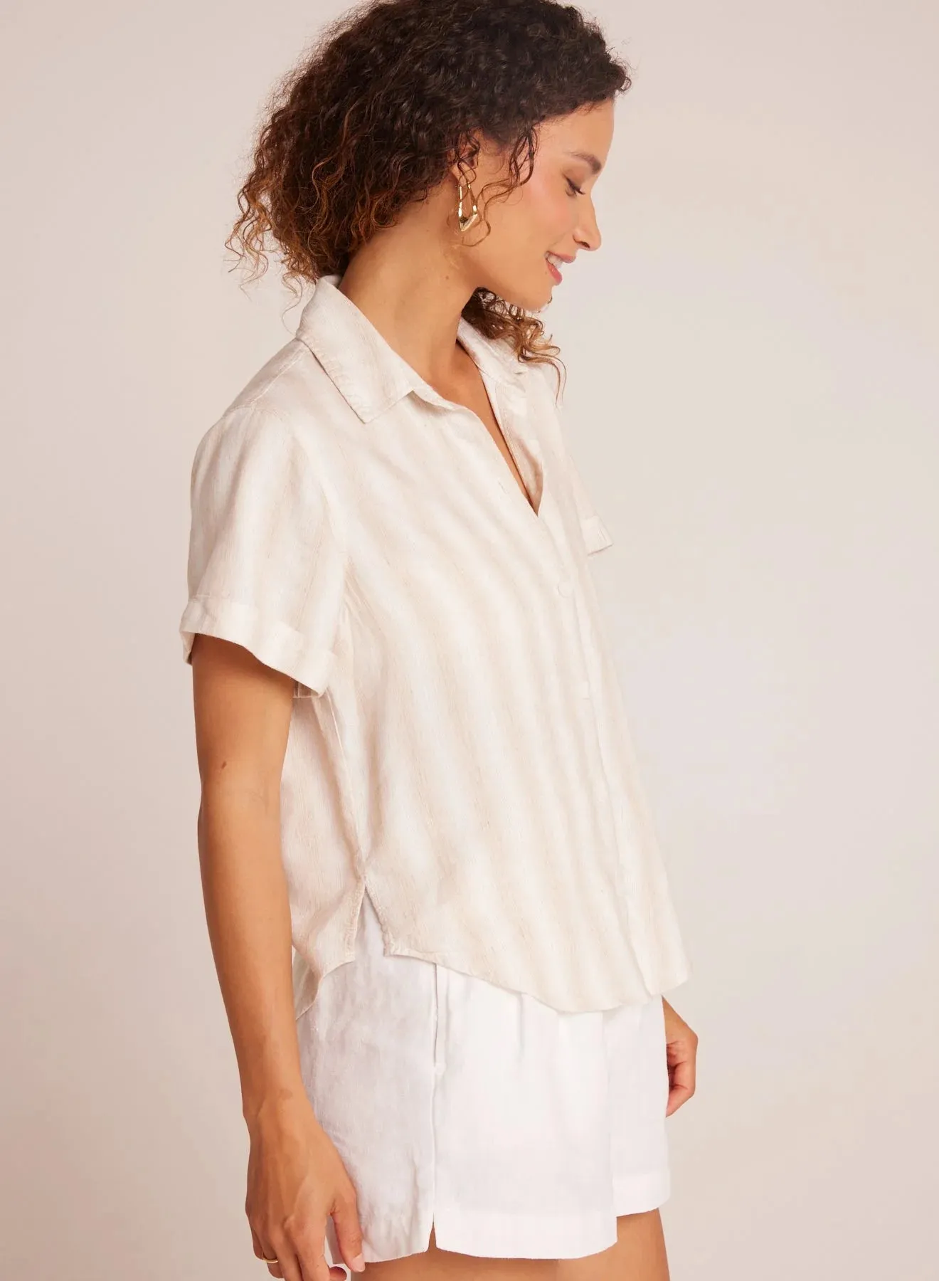 Cuffed Short Sleeve Shirt